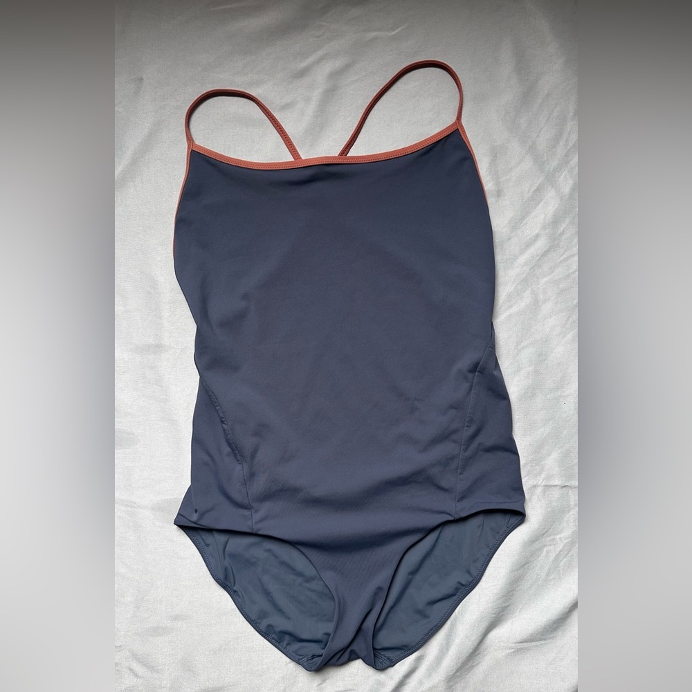 COS one piece deep scoop back swimsuit